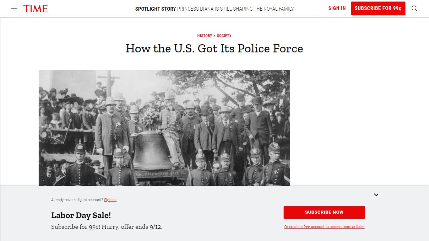 The History of Police in America and the First Force | Time