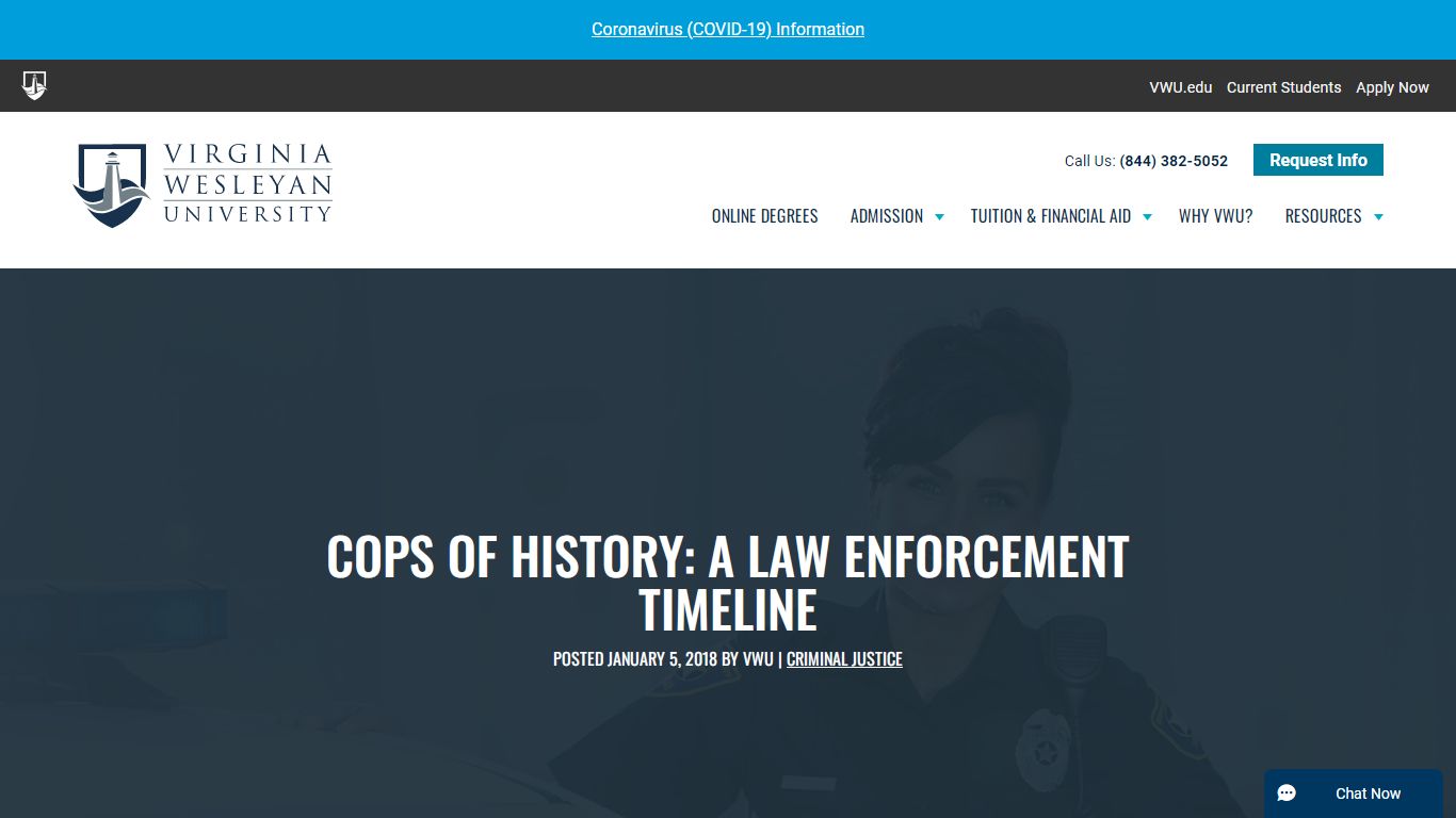 Cops of History: A Law Enforcement Timeline | VWU Online